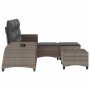Set de sofás de jardín en forma de L con cojines 3 pzas gris de , Conjuntos de jardín - Ref: Foro24-3328640, Precio: 389,56 €...