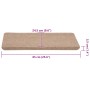 Alfombrilla autoadhesiva escalera 30 uds beige 65x24,5x3,5 cm de , Alfombrillas para escalones - Ref: Foro24-3365898, Precio:...