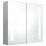 Armario de baño con espejo LED gris hormigón 62x14x60 cm de vidaXL, Tocadores de baño - Ref: Foro24-326518, Precio: 108,54 €,...