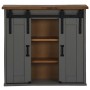 Armario colgante HALDEN 2 puerta correderas 75x22,5x70 cm gris de , Armarios de cocina - Ref: Foro24-4018443, Precio: 133,54 ...
