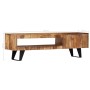 Mueble para TV madera maciza de acacia 140x30x40 cm en Muebles TV | Comprar online en Foru.es