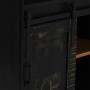 Vinoteca HALDEN con botelleros y puerta corredera negro pino de , Armarios para vino y licores - Ref: Foro24-4018448, Precio:...