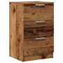 Mesita de noche madera de ingeniería envejecida 40x36x65 cm de , Mesitas de noche - Ref: Foro24-856932, Precio: 57,14 €, Desc...