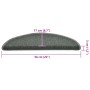 Alfombrilla escalera 30 uds verde oscuro 56x17x3 cm de , Alfombrillas para escalones - Ref: Foro24-3365741, Precio: 115,47 €,...