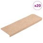 Alfombrilla autoadhesiva escalera 20 uds crema 65x21x4 cm de , Alfombrillas para escalones - Ref: Foro24-3365715, Precio: 69,...