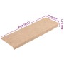 Alfombrilla autoadhesiva escalera 20 uds crema 65x21x4 cm de , Alfombrillas para escalones - Ref: Foro24-3365715, Precio: 69,...