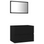 Juego de muebles de baño 2 pzas madera contrachapada negro de vidaXL, Muebles de baño - Ref: Foro24-804873, Precio: 62,59 €, ...