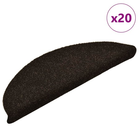 Alfombrilla autoadhesiva escalera 20 uds marrón oscuro de , Alfombrillas para escalones - Ref: Foro24-3365673, Precio: 43,96 ...