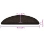 Alfombrilla autoadhesiva escalera 20 uds marrón oscuro de , Alfombrillas para escalones - Ref: Foro24-3365673, Precio: 43,96 ...