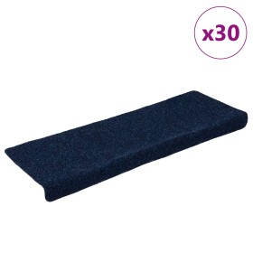 Alfombrilla autoadhesiva escalera 30 uds azul marino 65x21x4 cm de , Alfombrillas para escalones - Ref: Foro24-3365701, Preci...