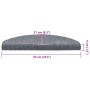Alfombrilla autoadhesiva escalera 20 uds gris claro 65x21x4 cm de , Alfombrillas para escalones - Ref: Foro24-3365646, Precio...