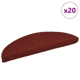 Alfombrilla autoadhesiva escalera 20 uds rojo 56x17x3 cm de , Alfombrillas para escalones - Ref: Foro24-3365671, Precio: 44,9...