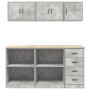 Armarios 6 uds para garaje madera de ingeniería ris hormigón de , Armarios industriales - Ref: Foro24-3328353, Precio: 303,01...