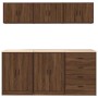 Garage Cabinets 6 pcs Brown Oak Engineered Wood de , Armarios industriales - Ref: Foro24-3328347, Precio: 409,21 €, Descuento: %