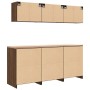 Garage Cabinets 6 pcs Brown Oak Engineered Wood de , Armarios industriales - Ref: Foro24-3328347, Precio: 409,21 €, Descuento: %