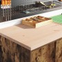 Armarios 6 uds para garaje madera ingeniería roble ahumado de , Armarios industriales - Ref: Foro24-3328345, Precio: 448,97 €...