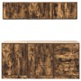 Armarios 6 uds para garaje madera ingeniería roble ahumado de , Armarios industriales - Ref: Foro24-3328345, Precio: 448,97 €...
