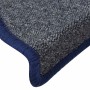 Alfombrilla escalera 30 uds gris oscuro y azul 56x17x3 cm de , Alfombrillas para escalones - Ref: Foro24-3365743, Precio: 94,...