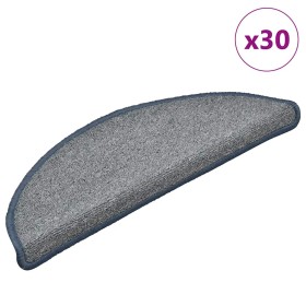 Alfombrilla escalera 30 uds gris claro and azul 56x17x3 cm de , Alfombrillas para escalones - Ref: Foro24-3365748, Precio: 84...