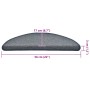 Alfombrilla escalera 30 uds gris claro and azul 56x17x3 cm de , Alfombrillas para escalones - Ref: Foro24-3365748, Precio: 84...
