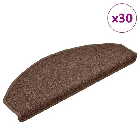Alfombrilla escalera 30 uds marrón 65x24x4 cm de , Alfombrillas para escalones - Ref: Foro24-3365760, Precio: 136,27 €, Descu...