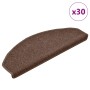 Alfombrilla escalera 30 uds marrón 65x24x4 cm de , Alfombrillas para escalones - Ref: Foro24-3365760, Precio: 136,27 €, Descu...