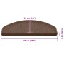 Alfombrilla escalera 30 uds marrón 65x24x4 cm de , Alfombrillas para escalones - Ref: Foro24-3365760, Precio: 136,27 €, Descu...