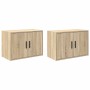 Armarios de pared 2 uds para garaje madera de ingeniería de , Armarios industriales - Ref: Foro24-860648, Precio: 77,32 €, De...