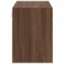 Armario de pared para garaje madera de ingeniería marrón roble de , Armarios industriales - Ref: Foro24-860655, Precio: 43,45...