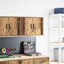 Armario de pared para garaje madera ingeniería madera antigua de , Armarios industriales - Ref: Foro24-860657, Precio: 43,98 ...