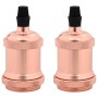 Portalámparas 2 uds bronce oro rosa E27 de , Accesorios de iluminación - Ref: Foro24-4106526, Precio: 15,21 €, Descuento: %