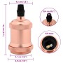 Portalámparas 2 uds bronce oro rosa E27 de , Accesorios de iluminación - Ref: Foro24-4106526, Precio: 15,21 €, Descuento: %