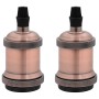 Portalámparas 2 uds bronce rojo E27 de , Accesorios de iluminación - Ref: Foro24-4106524, Precio: 15,21 €, Descuento: %
