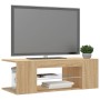 Mueble de TV con luces LED roble Sonoma 90x39x30 cm de vidaXL, Muebles TV - Ref: Foro24-804241, Precio: 50,47 €, Descuento: %