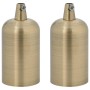 Portalámparas 2 uds bronce E27 de , Accesorios de iluminación - Ref: Foro24-4106530, Precio: 16,24 €, Descuento: %