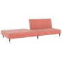 Sofá cama de 2 plazas terciopelo rosa de , Sofás - Ref: Foro24-375878, Precio: 235,08 €, Descuento: %