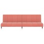 Sofá cama de 2 plazas terciopelo rosa de , Sofás - Ref: Foro24-375878, Precio: 235,08 €, Descuento: %