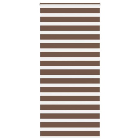 Estor cebra marrón 105x200 cm tejido ancho 100,9 cm poliéster de , Persianas y estores - Ref: Foro24-4014366, Precio: 29,75 €...