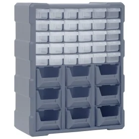 Organizador multicajones con 39 cajones 38x16x47 cm de vidaXL, Cajas de herramientas - Ref: Foro24-149604, Precio: 51,93 €, D...