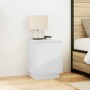 Mesillas de noche con luces LED 2 uds blanco 38x34x50 cm de , Mesitas de noche - Ref: Foro24-861266, Precio: 83,70 €, Descuen...
