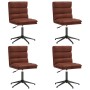 Sillas de comedor 4 unidades cuero sintético marrón brillante de , Sillas de comedor - Ref: Foro24-3315678, Precio: 244,14 €,...