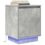 Mesitas de noche con luces LED 2 uds gris hormigón 38x34x50 cm de , Mesitas de noche - Ref: Foro24-861272, Precio: 85,55 €, D...