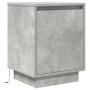 Mesitas de noche con luces LED 2 uds gris hormigón 38x34x50 cm de , Mesitas de noche - Ref: Foro24-861272, Precio: 85,55 €, D...