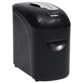Trituradora de papel 10 hojas microcorte negra de vidaXL, Trituradoras de papel - Ref: Foro24-51553, Precio: 92,67 €, Descuen...