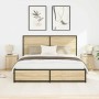 Mesillas de noche con luces LED 2 uds roble sonoma 38x34x50 cm de , Mesitas de noche - Ref: Foro24-861270, Precio: 84,12 €, D...