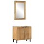 Conjunto de muebles de baño 2 uds marrón madera maciza de mango de , Muebles de baño - Ref: Foro24-3310006, Precio: 211,34 €,...