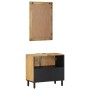 Conjunto de muebles de baño 2 uds marrón madera maciza de mango de , Muebles de baño - Ref: Foro24-3310006, Precio: 211,34 €,...