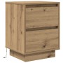 Mesitas de noche con luces LED 2 uds roble artisan 38x34x50 cm de , Mesitas de noche - Ref: Foro24-861300, Precio: 110,45 €, ...