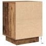 Mesillas de noche con luces LED 2 uds madera vieja 38x34x50 cm de , Mesitas de noche - Ref: Foro24-861298, Precio: 97,99 €, D...