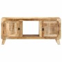 Mueble de TV madera maciza de mango rugosa 105x46x32 cm de , Almacenamiento para CD y DVD - Ref: Foro24-4104521, Precio: 223,...